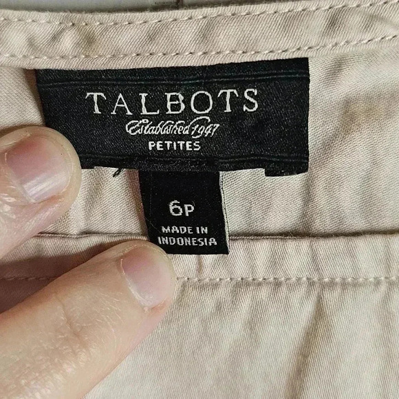 Talbots Blush Pink Ruffled Sleeveless Top 6P - Picture 6 of 6